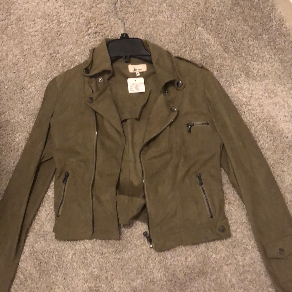 Faux suede jacket new with tag